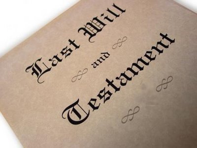 last will and testimate
